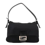 Black Canvas Fendi Baguette Mamma