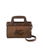 Brown Leather Etro Crossbody Bag