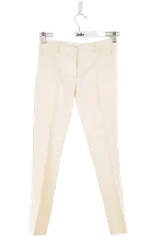 White Cotton Balmain Pants