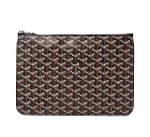 Black Canvas Goyard Clutch