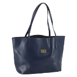 Navy Leather Salvatore Ferragamo Tote