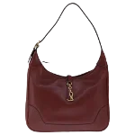 Burgundy Leather Hermès Shoulder Bag