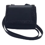 Black Silk Chanel Shoulder Bag