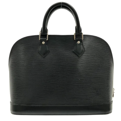 Black Leather Louis Vuitton Alma