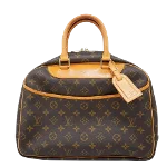 Brown Fabric Louis Vuitton Deauville 