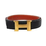 Black Leather Hermès Belt