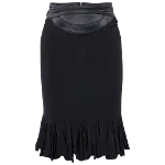 Black Satin Just Cavalli Skirt