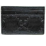 Black Leather Gucci Card Holder