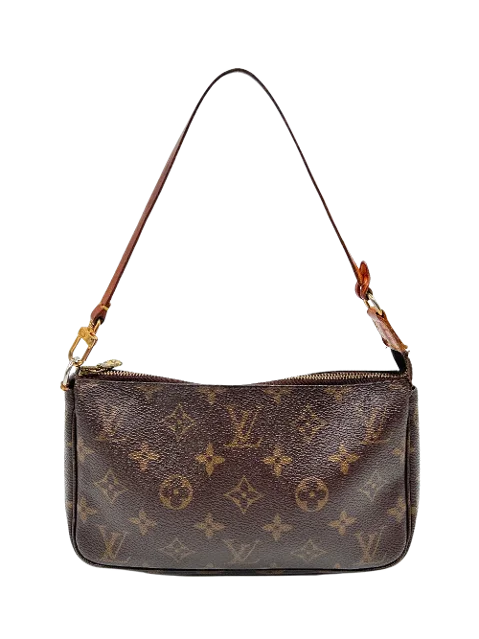 Brown Coated canvas Louis Vuitton Pochette Accessoires