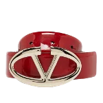 Red Fabric Valentino Belt