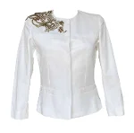 White Fabric Dondup Jacket