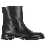 Black Leather Manolo Blahnik Boots