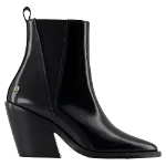 Black Leather Anine Bing Boots