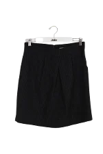 Black Wool Essentiel Antwerp Skirt