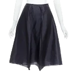 Navy Silk Armani Skirt