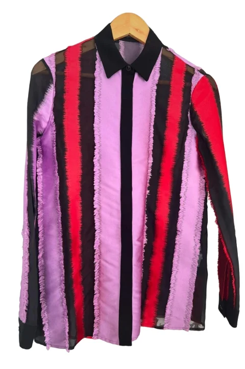 Multicolor Silk Versace Top