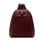 Burgundy Leather Cartier Backpack