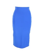 Blue Silk Max Mara Skirt