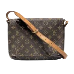 Brown Canvas Louis Vuitton Musette Tango