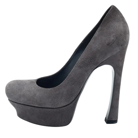 Grey Suede Yves Saint Laurent Heels