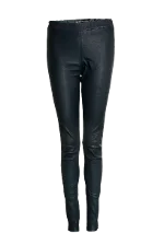 Blue Leather Arma Pants