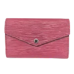 Pink Fabric Louis Vuitton Key Pouch