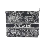 Blue Canvas Dior Cosmetic Pouch