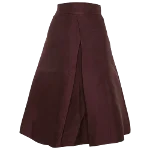 Burgundy Fabric Max Mara Skirt