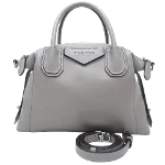 Grey Leather Givenchy Antigona