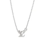 Metallic White Gold Louis Vuitton Necklace