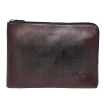 Brown Leather Berluti Clutch