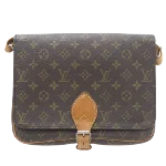 Brown Canvas Louis Vuitton Cartouchiere