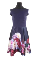 Navy Polyester Ted Baker Dress