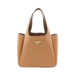 Brown Leather Prada Tote