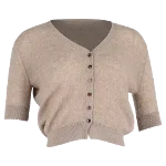 Brown Cashmere Khaite Cardigan