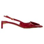 Red Leather Jacquemus Heels