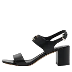 Black Leather Salvatore Ferragamo Sandals