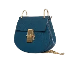 Blue Leather Chloé Crossbody Bag