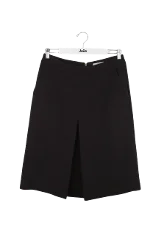 Black Wool Essentiel Antwerp Skirt