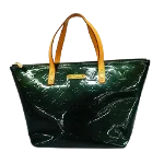 Green Leather Louis Vuitton Bellevue