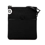 Black Canvas Fendi Crossbody Bag