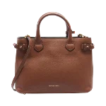 Brown Leather Burberry Handbag