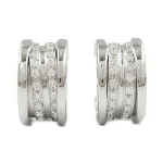 Beige White Gold Bvlgari Earrings