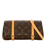 Brown Canvas Louis Vuitton Pochette Marelle