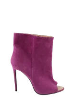 Purple Suede Off White Boots