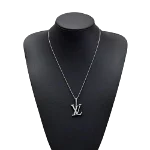 Silver White Gold Louis Vuitton Necklace