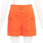 Orange Fabric Moschino Shorts