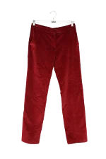 Red Fabric Hugo Boss Pants