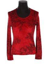 Red Viscose Kenzo Top