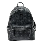 Black Coated canvas MCM Backpack